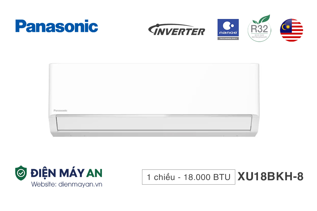 Điều Hoà Panasonic Inverter 18.000 BTU 1 Chiều CU/CS-XU18BKH-8 - Model 2025